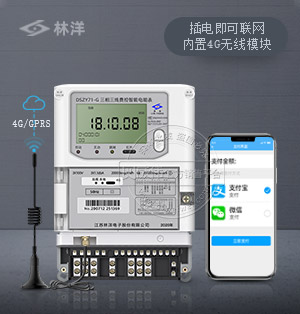 江苏林洋DSZY71-G | 0.5S级 三相三线4G/GPRS无线预付费智能电表