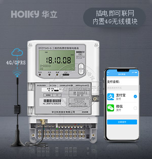 杭州华立DTZY545-G | 1级 三相四线4G/GPRS无线预付费智能电表