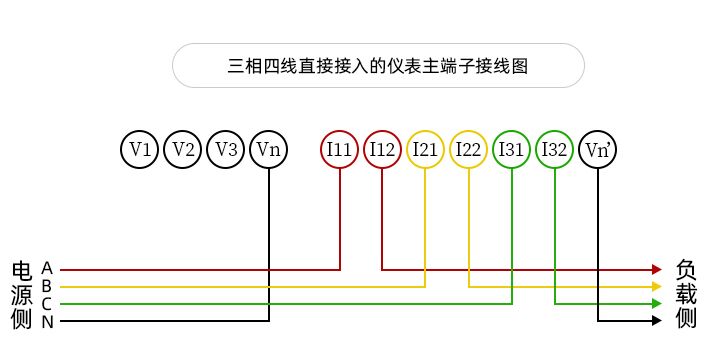 导轨电表接线图图片